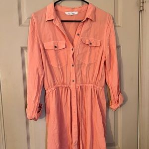 Fashion nova t shirt button up dress